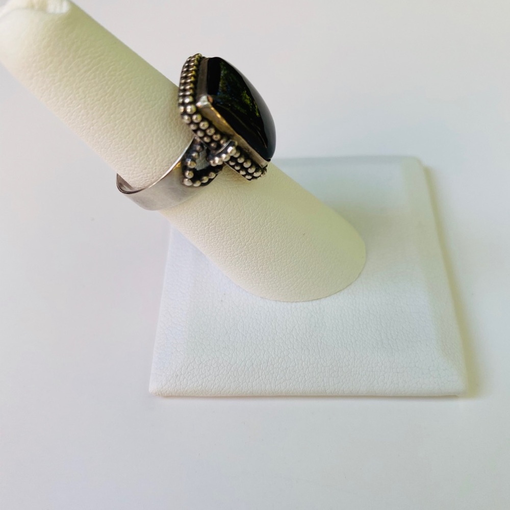 BLACK ONYX RING - Picture 3 of 5